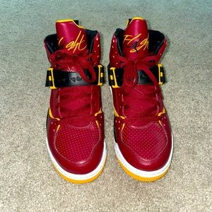 Jordan Flight 45 High Burgundy & Gold!